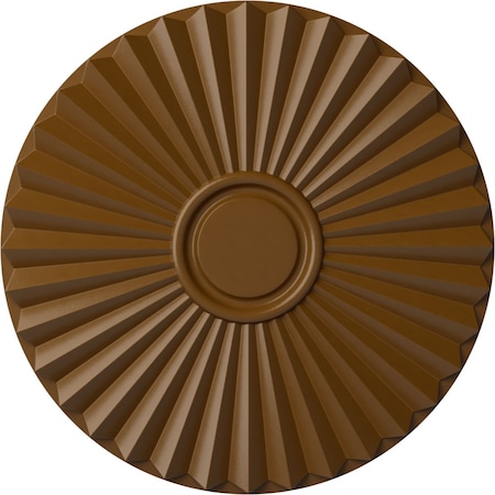 Ekena Millwork Shakuras Ceiling Medallion (For Canopies up to 5"), Hand-Painted Smokey Topaz, 19 3/4"OD x 1 3/8"P CM20SHSTF